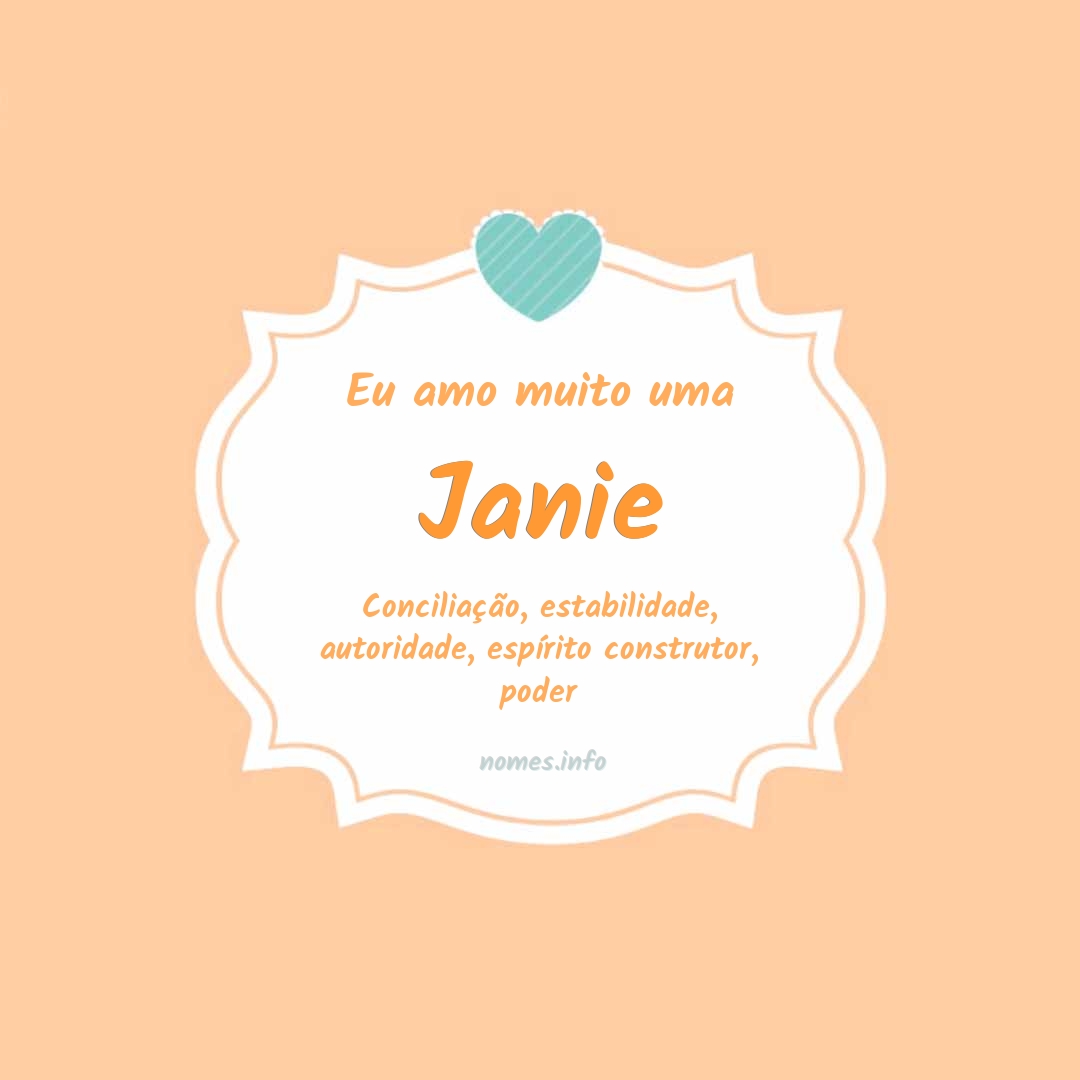 Eu amo muito Janie