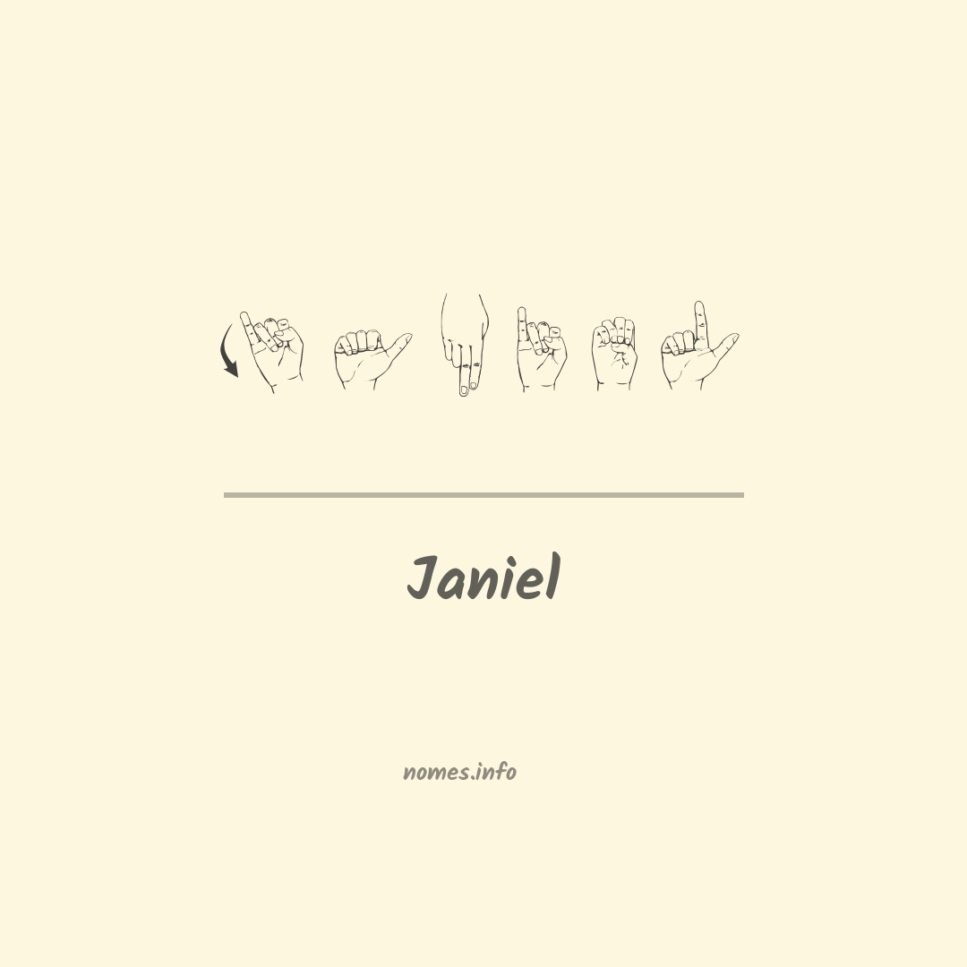 Janiel em Libras