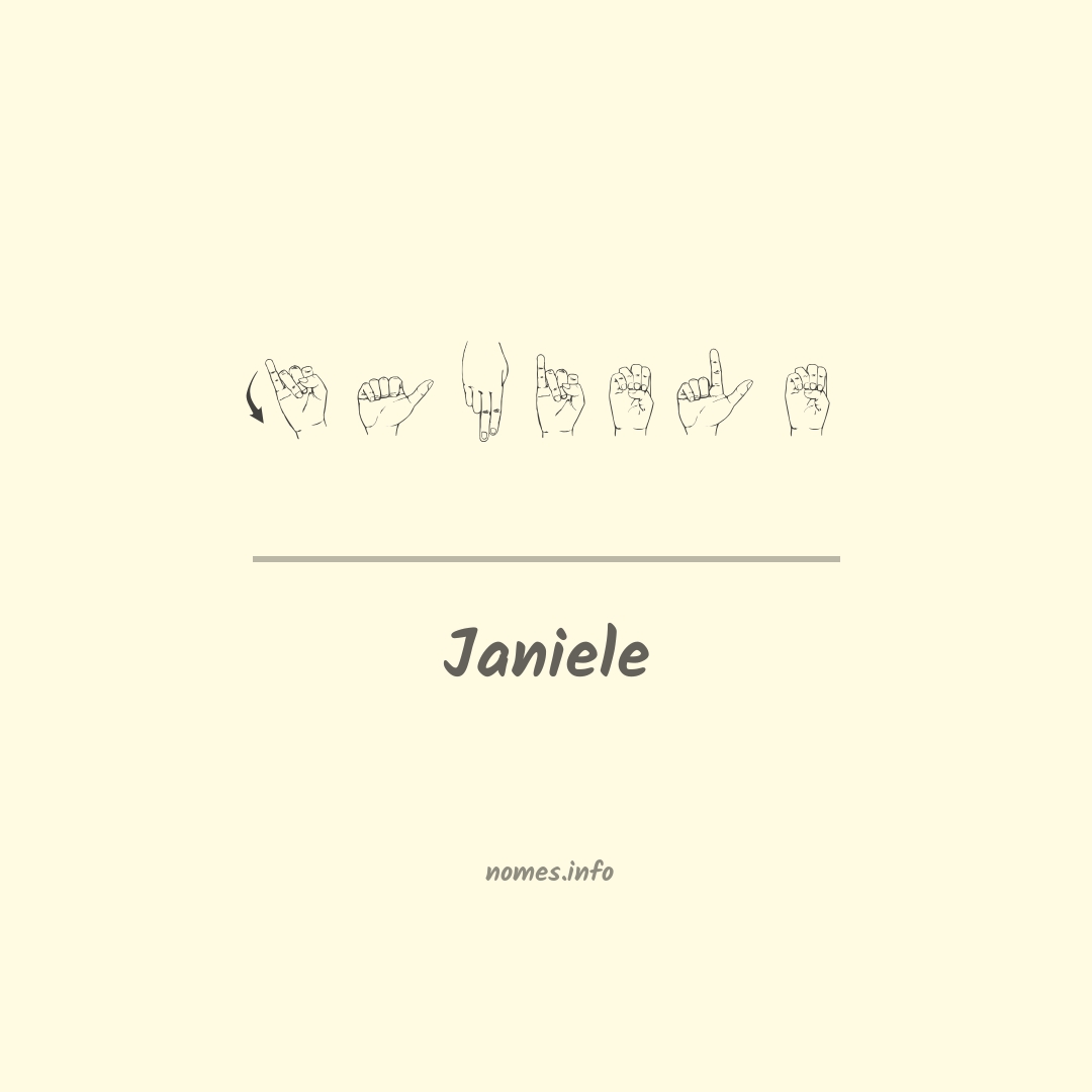 Janiele em Libras