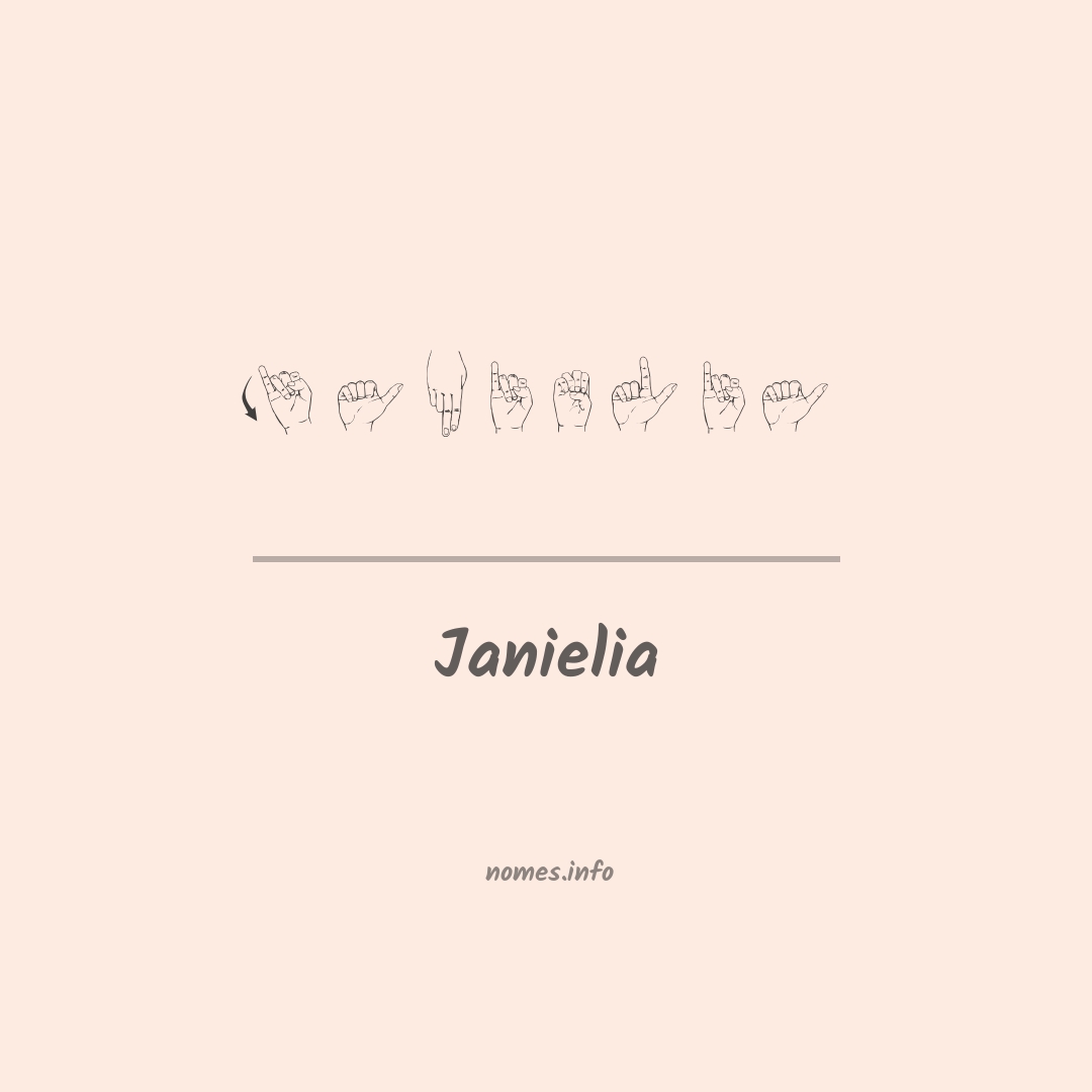 Janielia em Libras