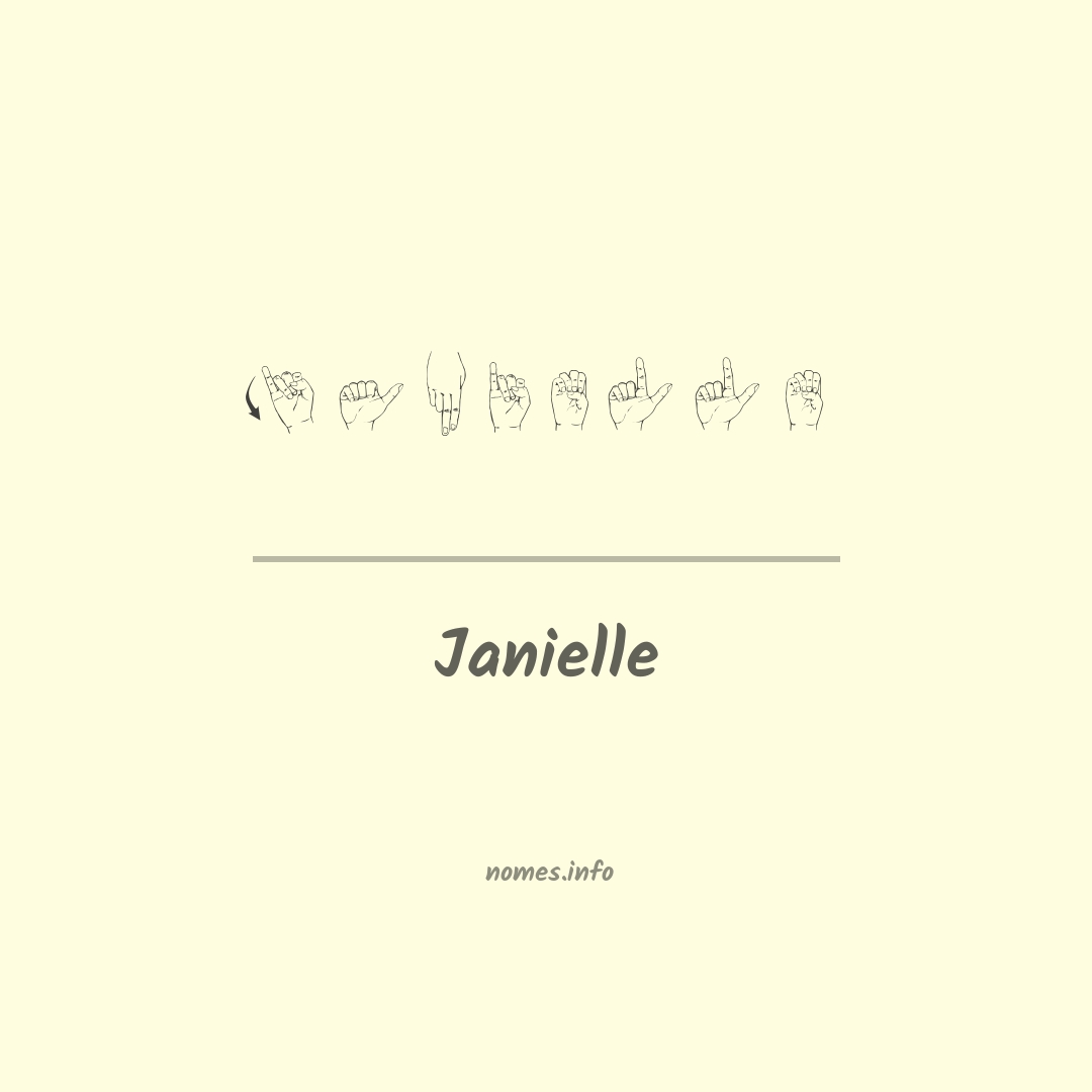 Janielle em Libras