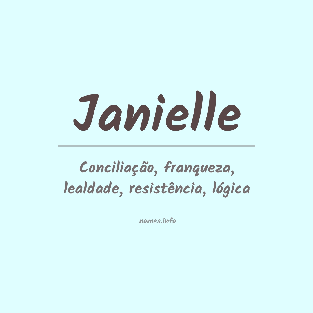 Significado do nome Janielle
