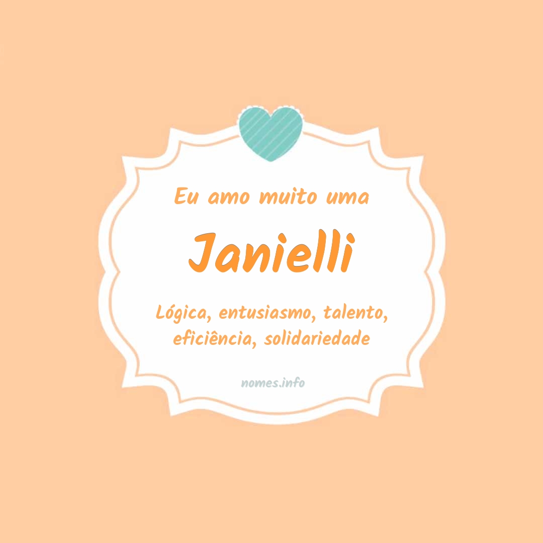 Eu amo muito Janielli