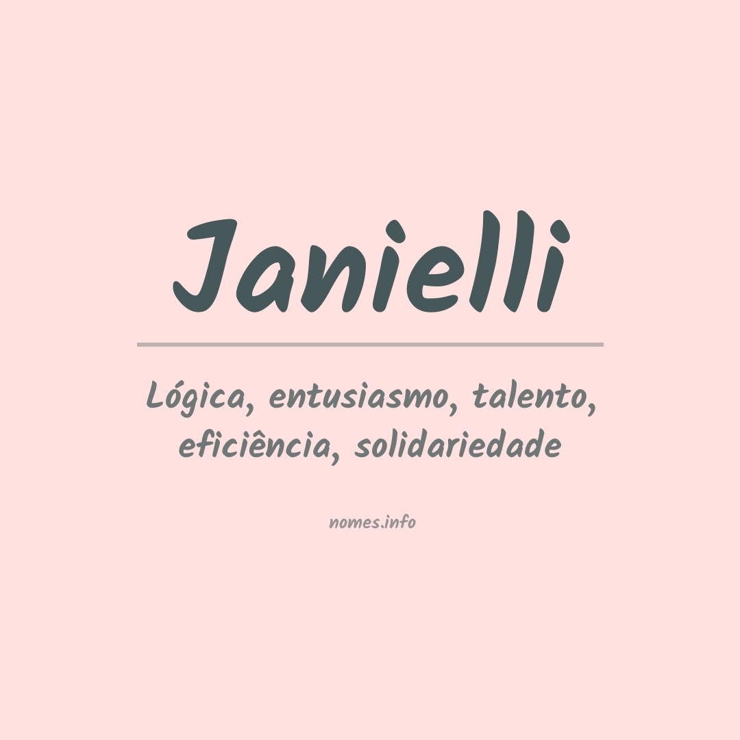 Significado do nome Janielli