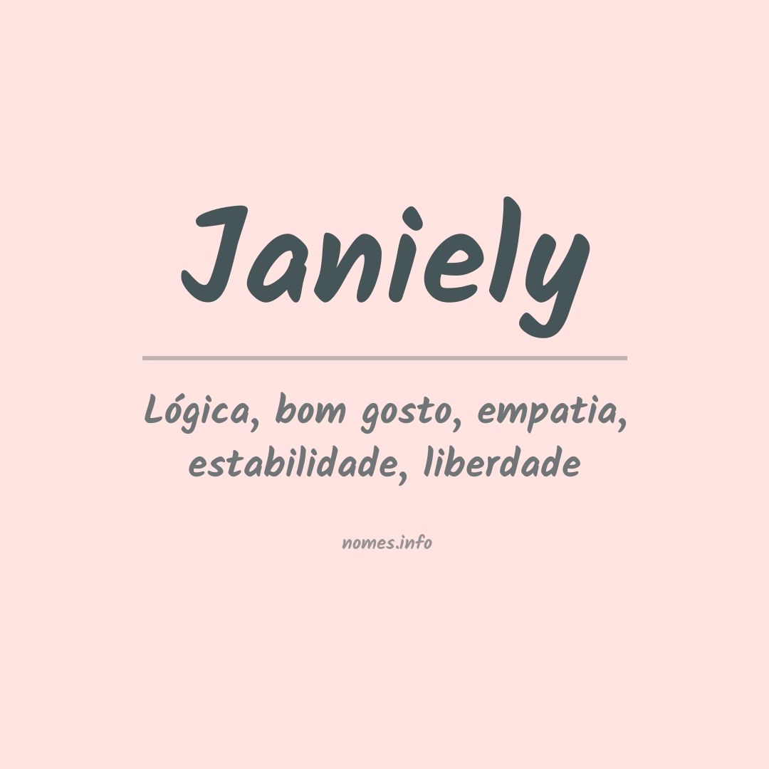 Significado do nome Janiely