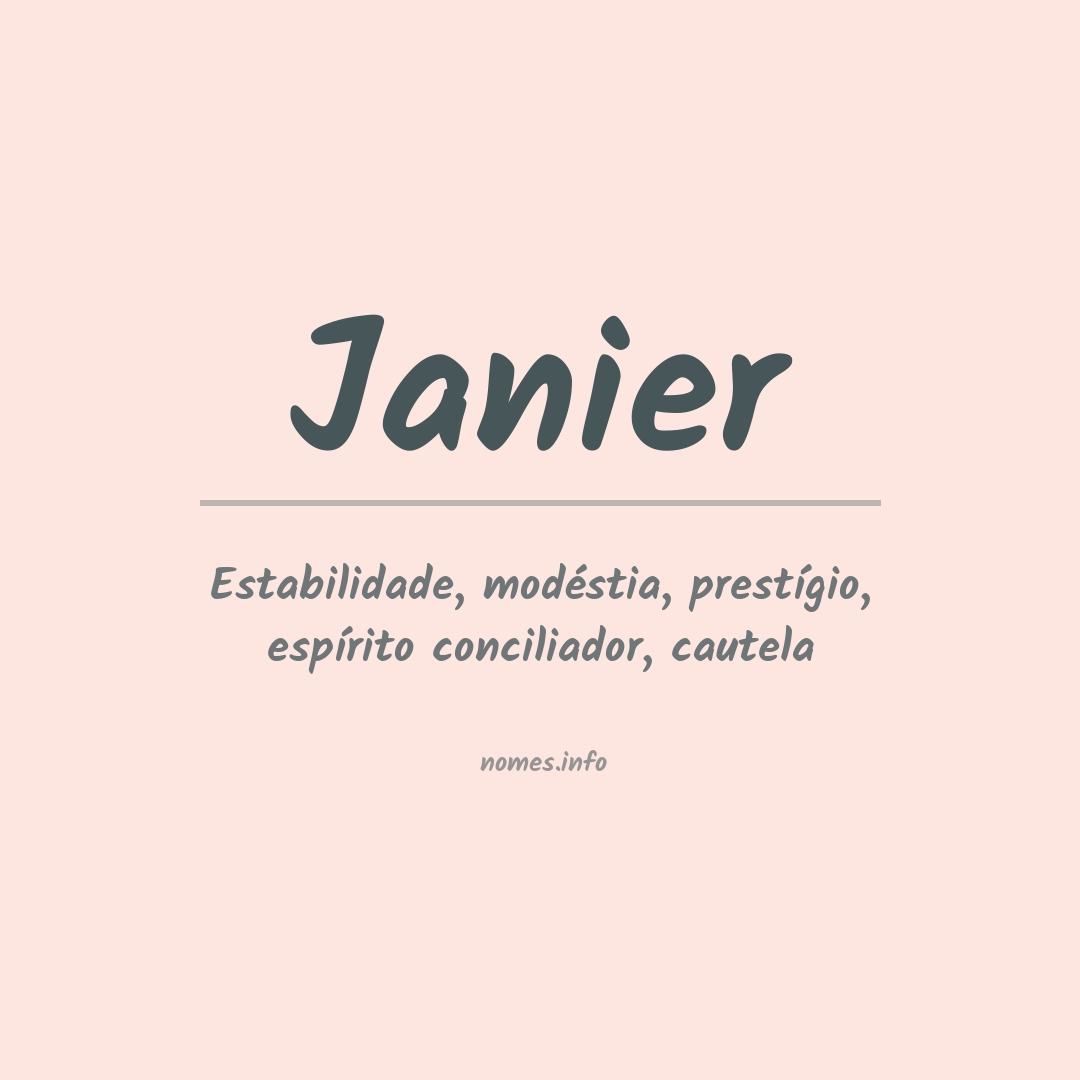 Significado do nome Janier