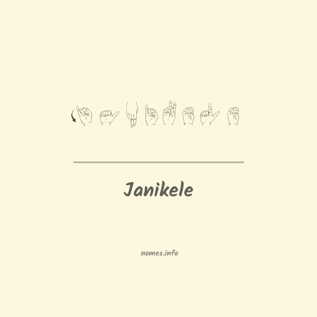 Janikele em Libras