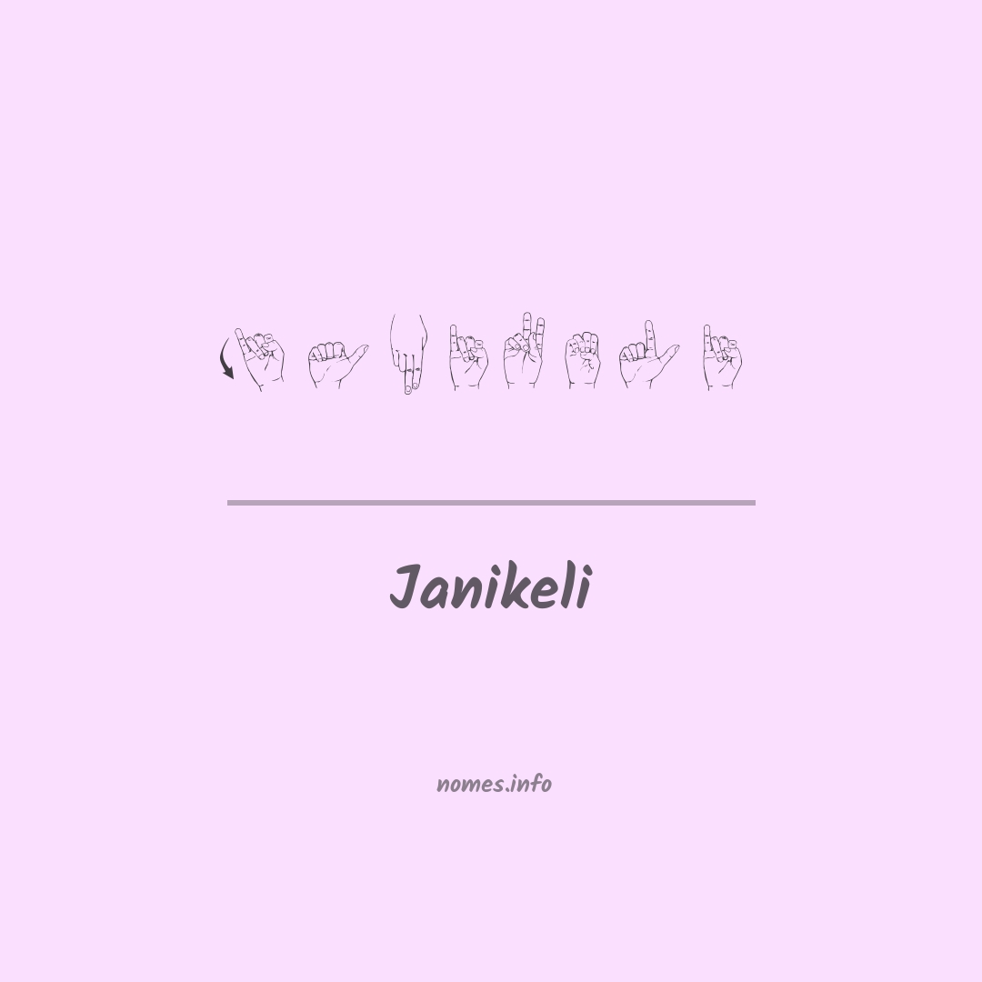 Janikeli em Libras