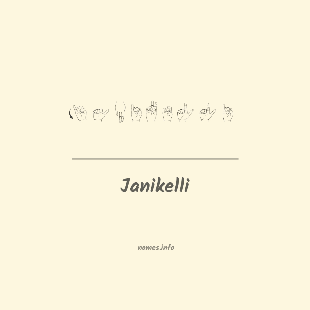 Janikelli em Libras