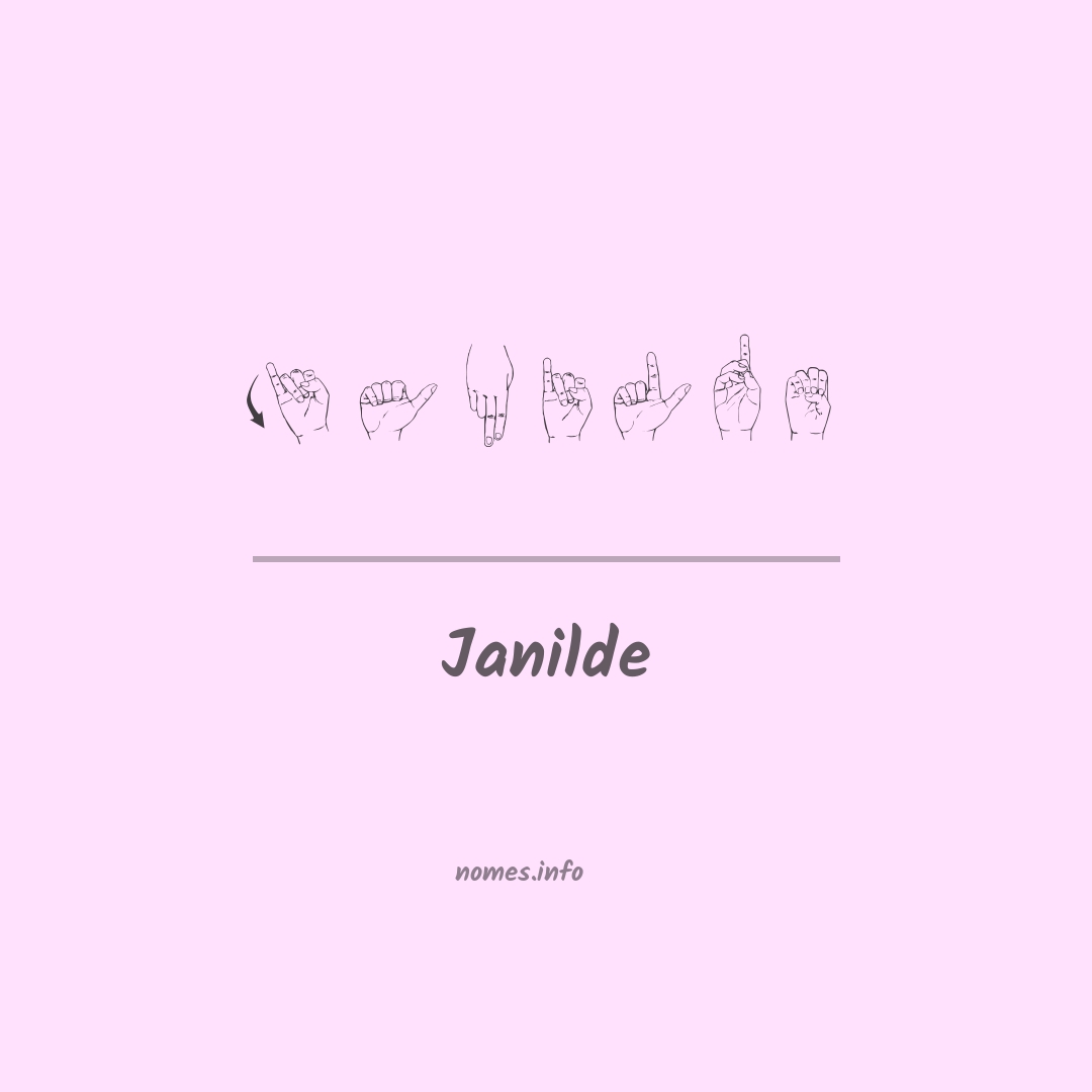 Janilde em Libras