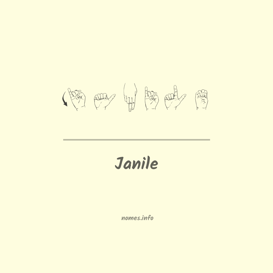 Janile em Libras