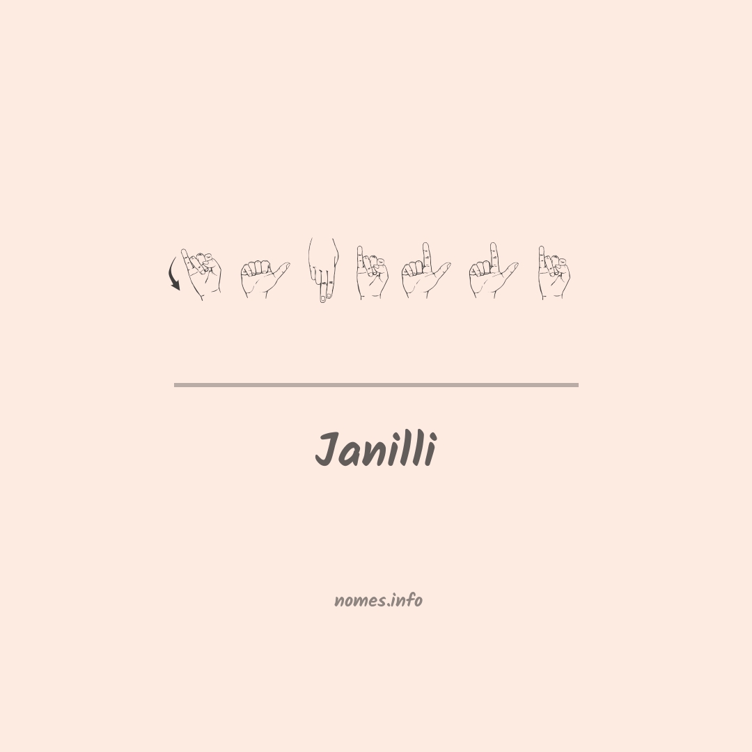 Janilli em Libras