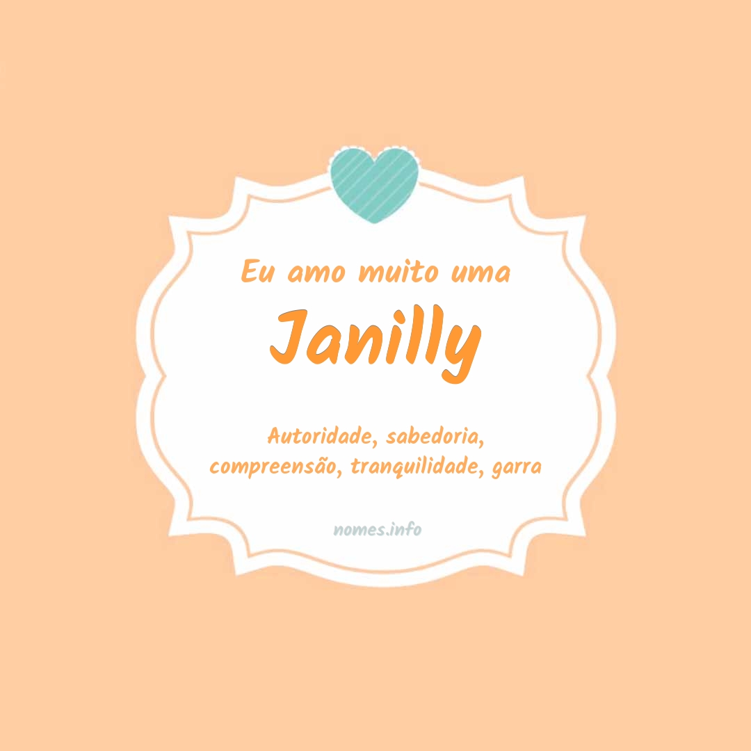 Eu amo muito Janilly