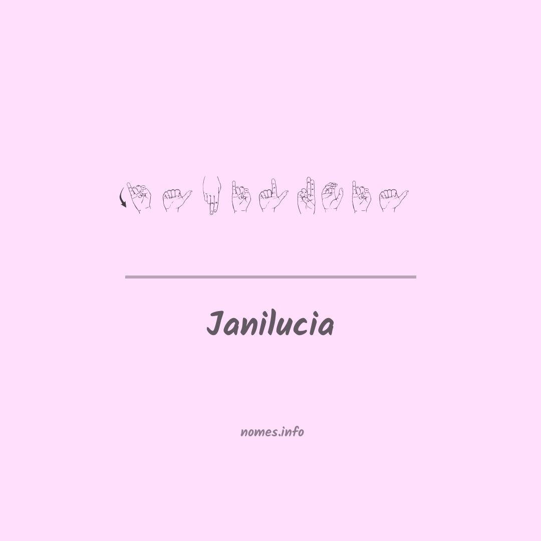 Janilucia em Libras