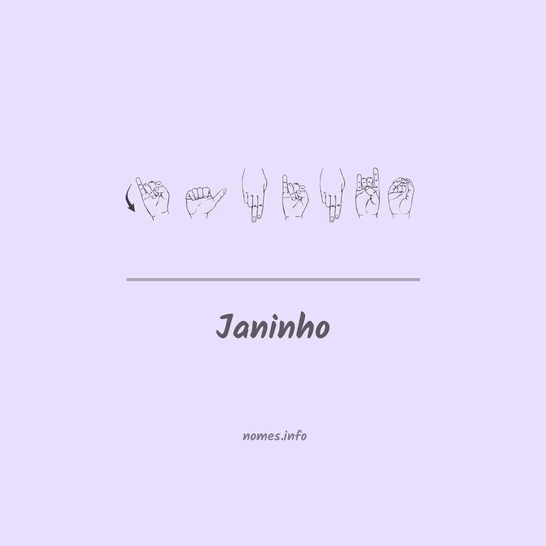 Janinho em Libras