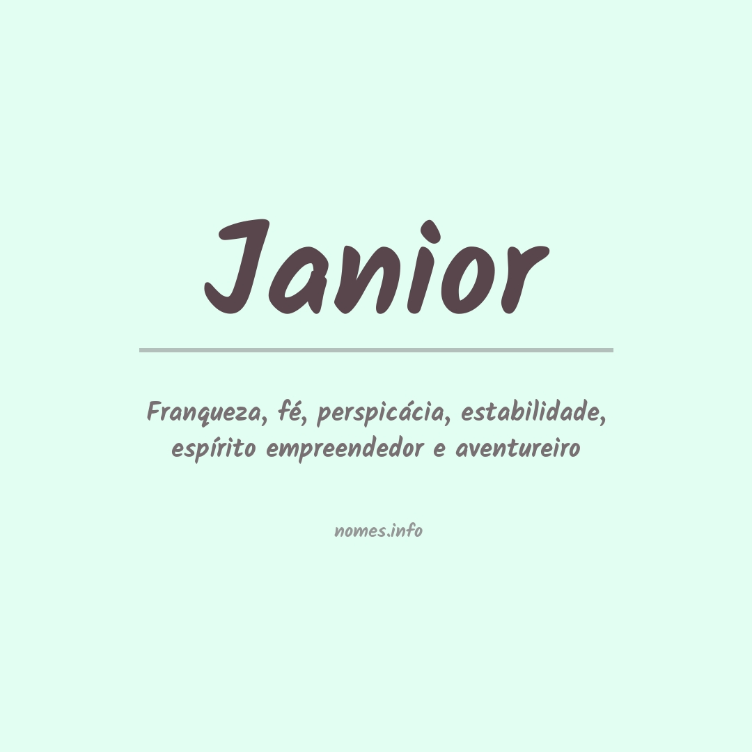 Significado do nome Janior