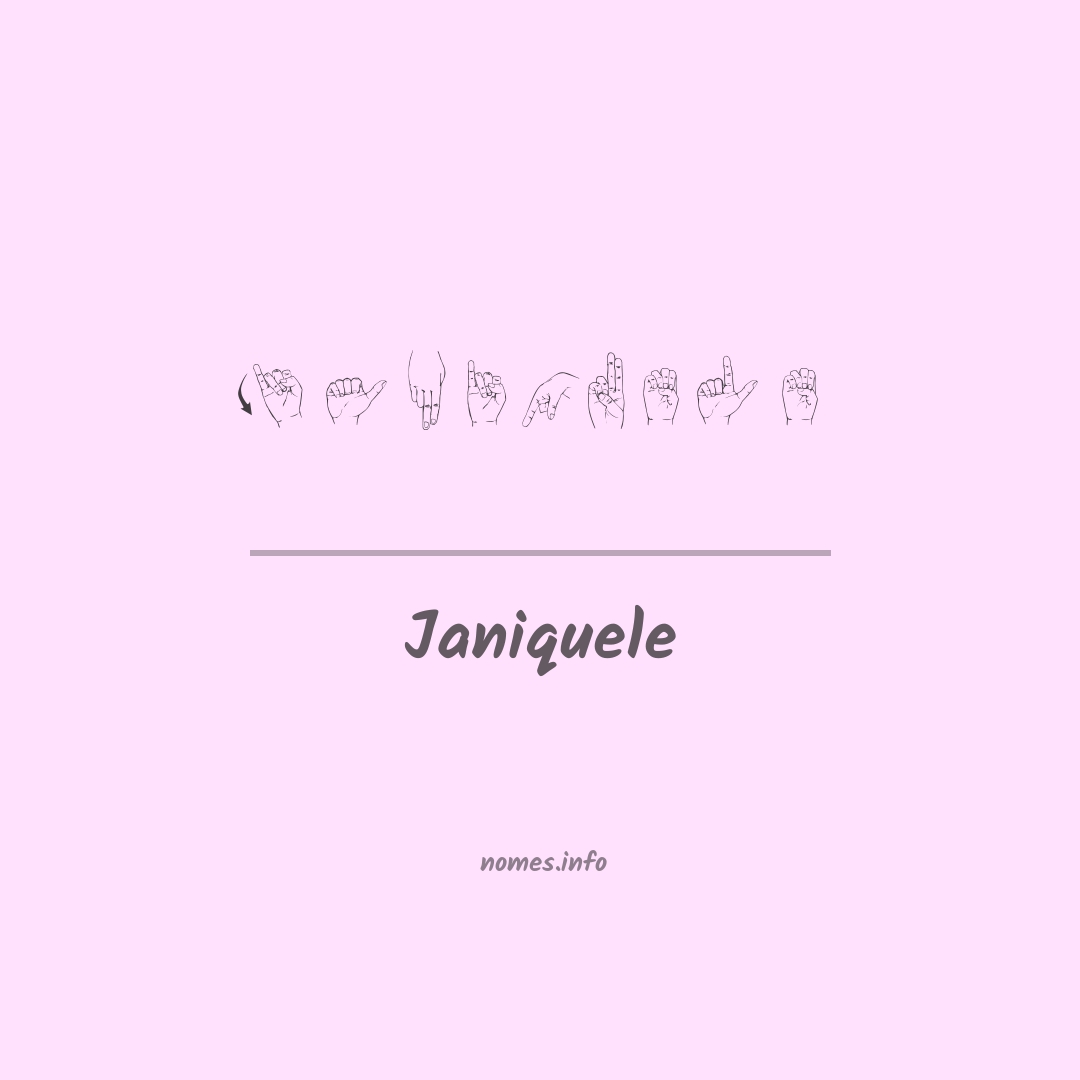 Janiquele em Libras