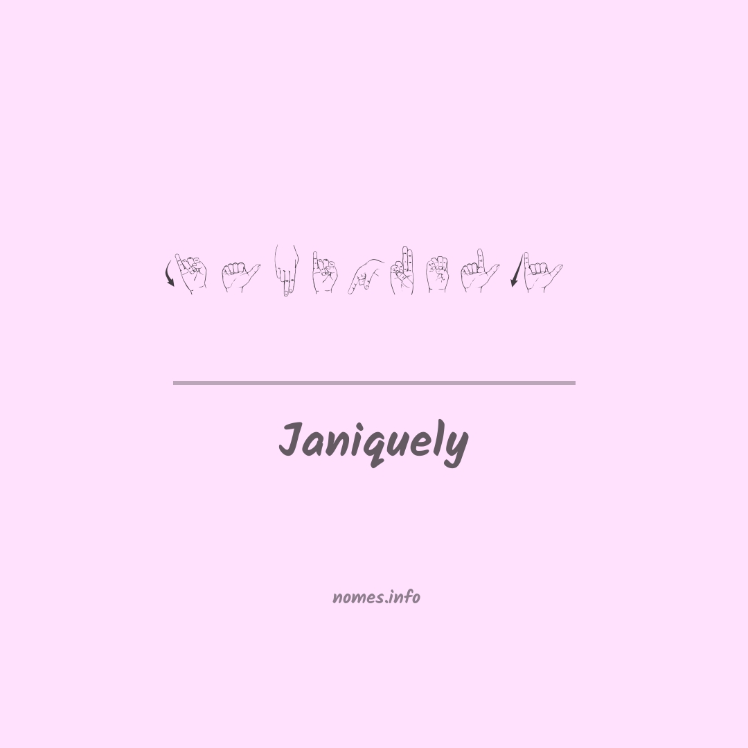 Janiquely em Libras