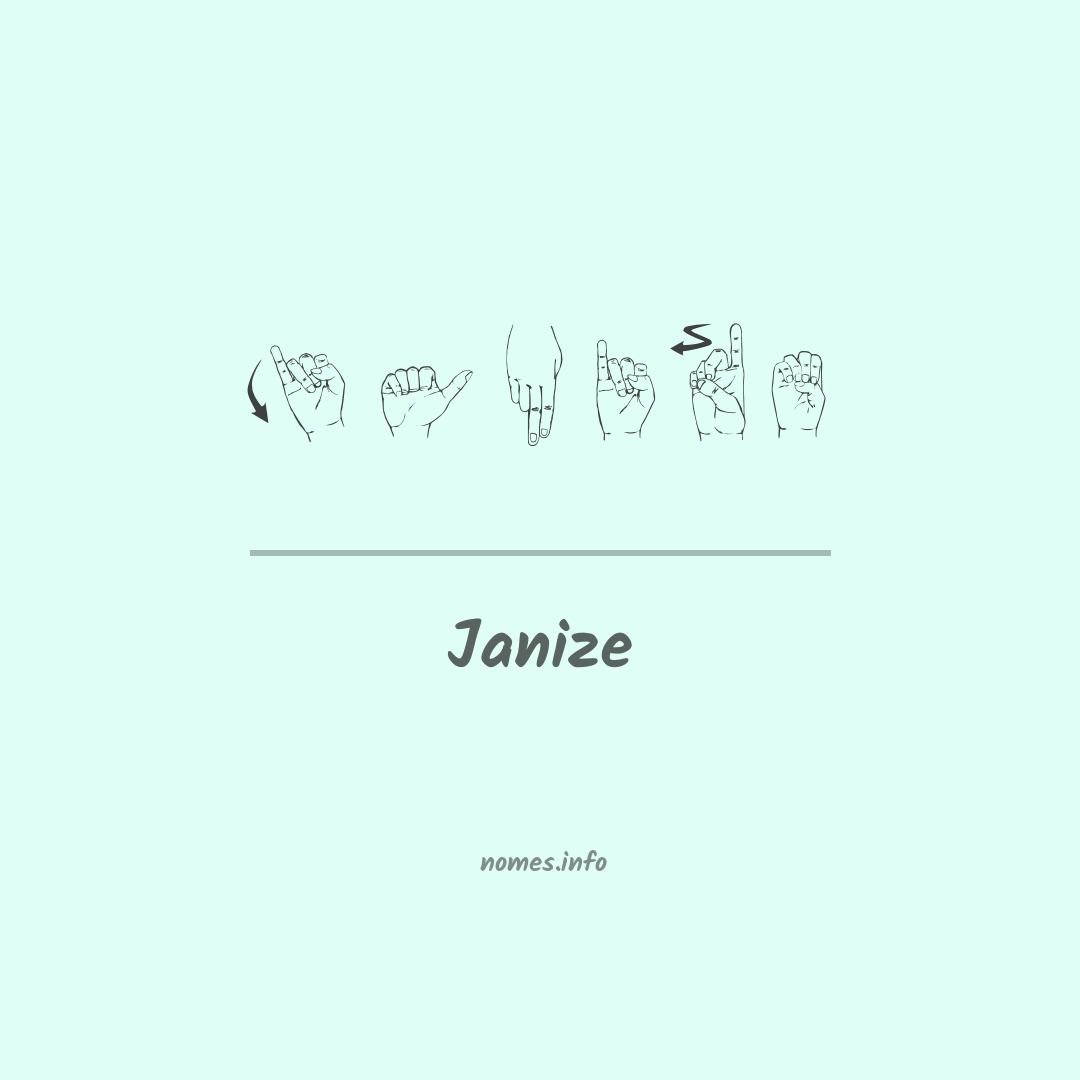 Janize em Libras