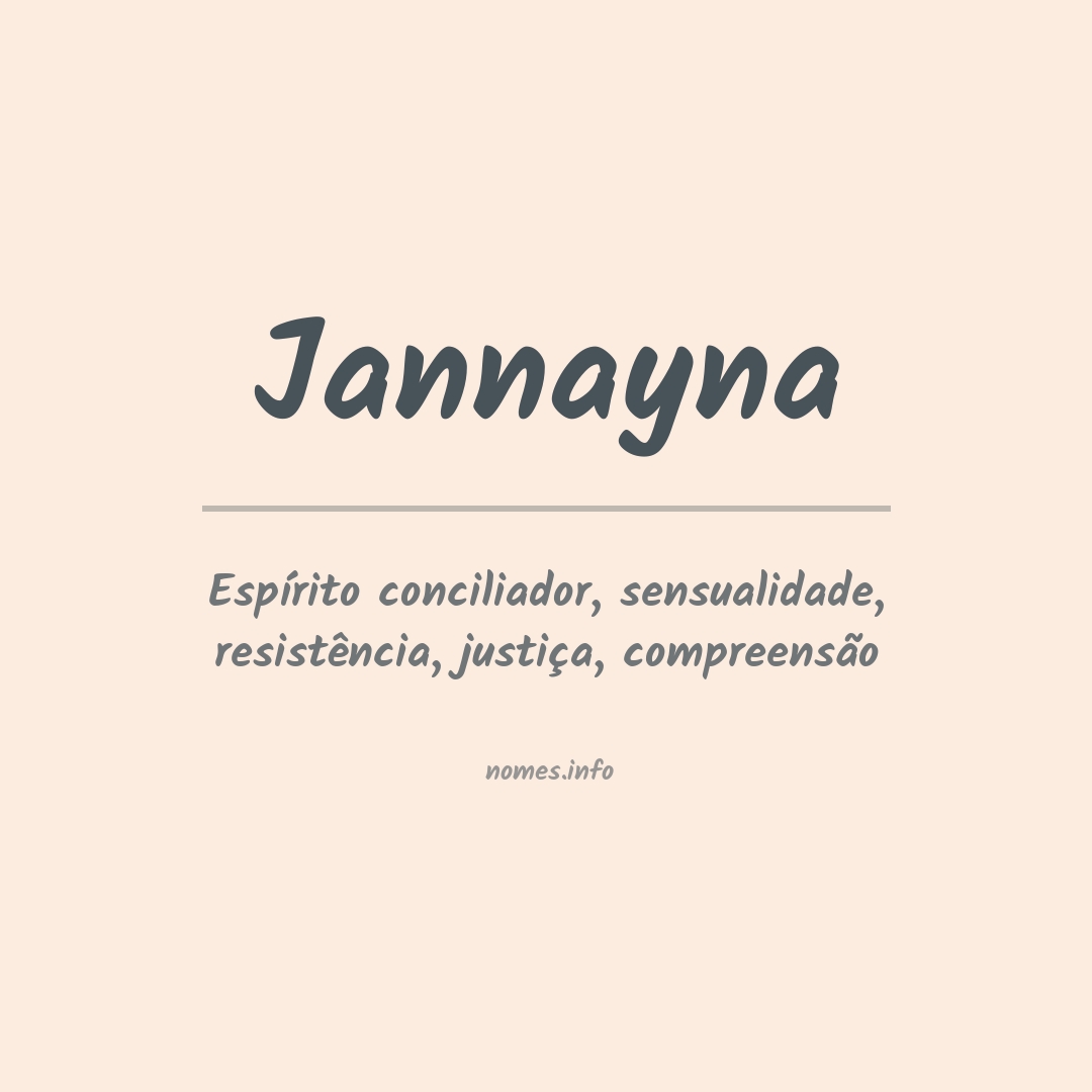 Significado do nome Jannayna