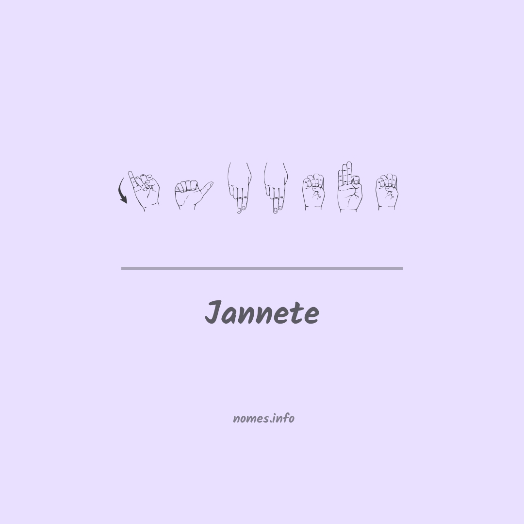 Jannete em Libras