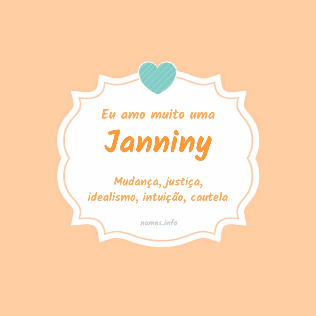 Eu amo muito Janniny