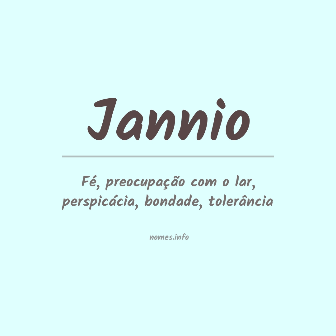 Significado do nome Jannio