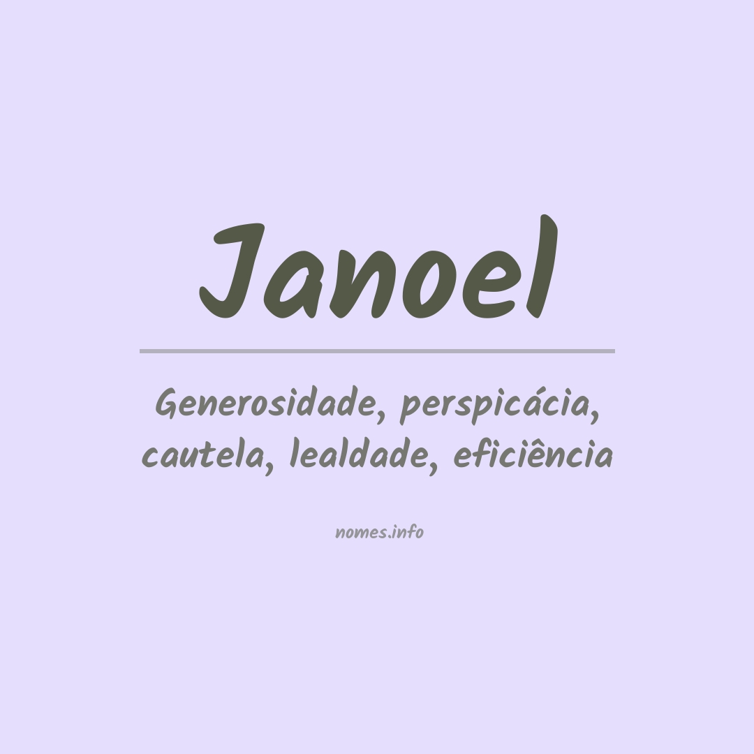 Significado do nome Janoel