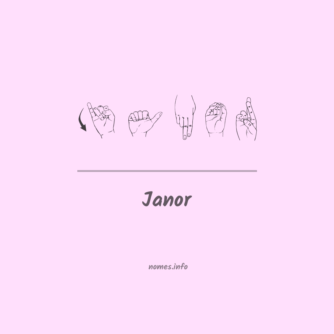 Janor em Libras
