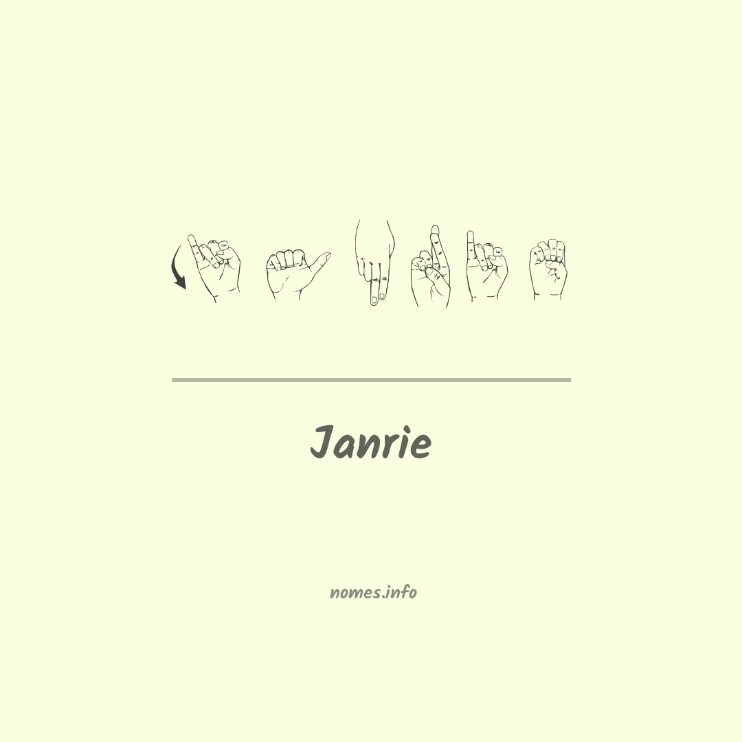 Janrie em Libras