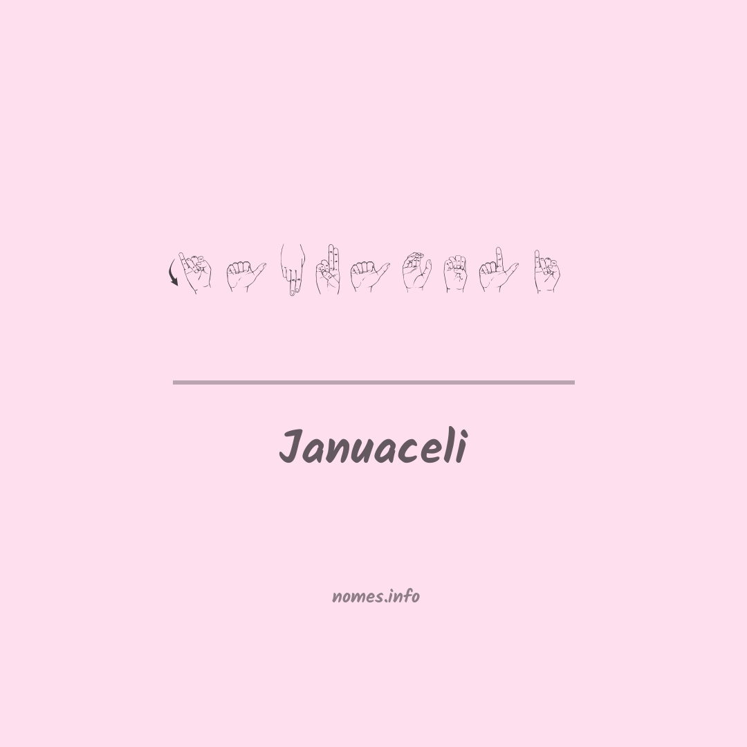 Januaceli em Libras