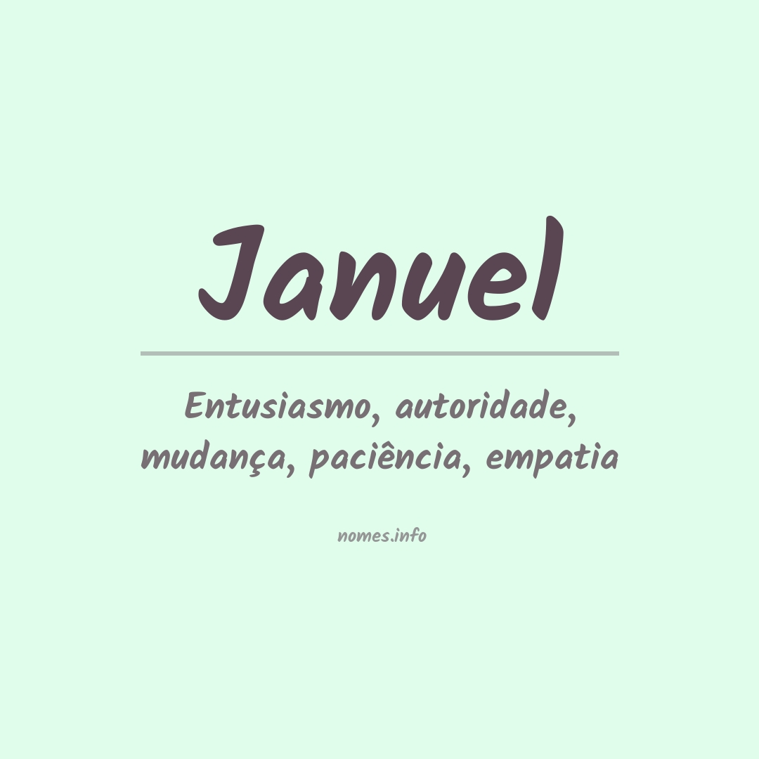 Significado do nome Januel