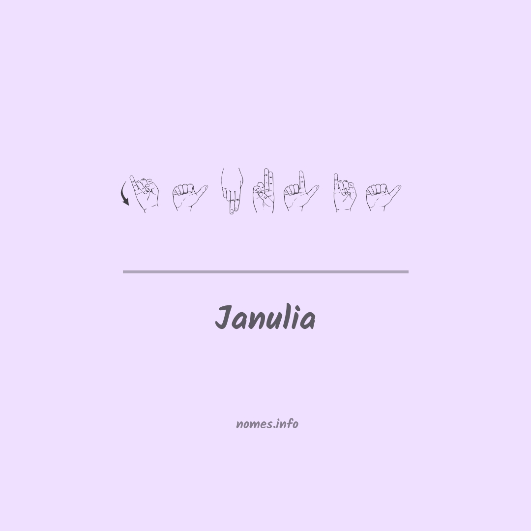 Janulia em Libras