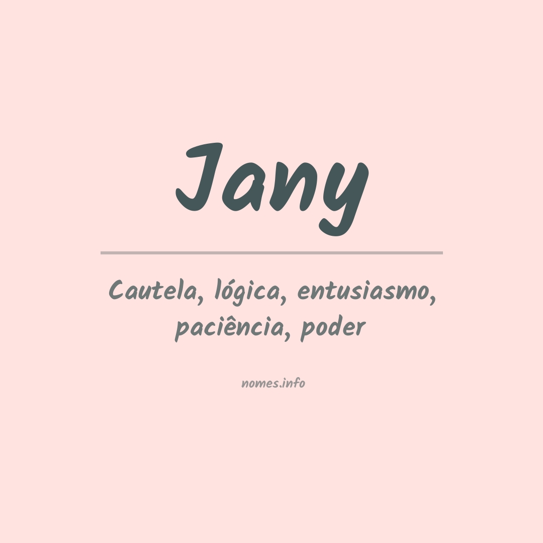 Significado do nome Jany