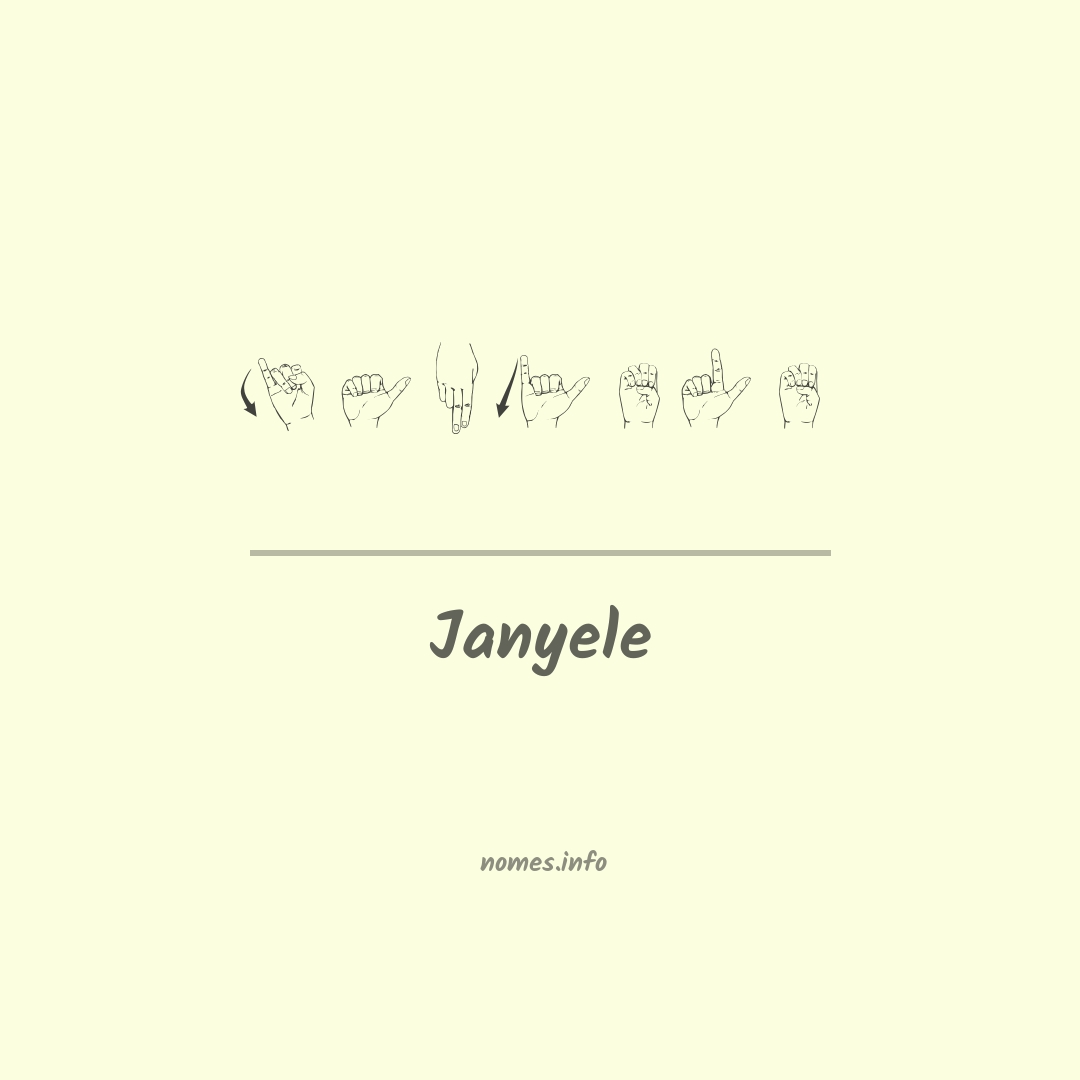 Janyele em Libras