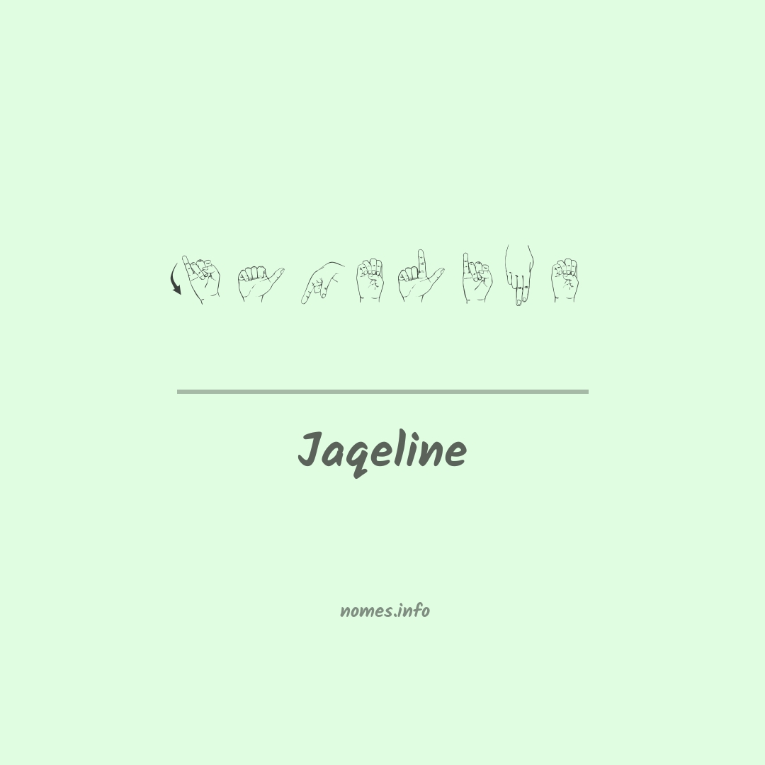 Jaqeline em Libras