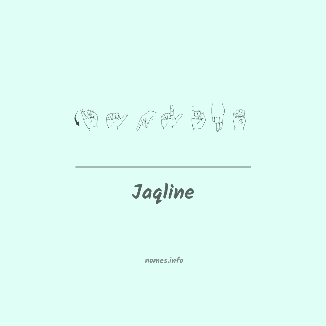 Jaqline em Libras