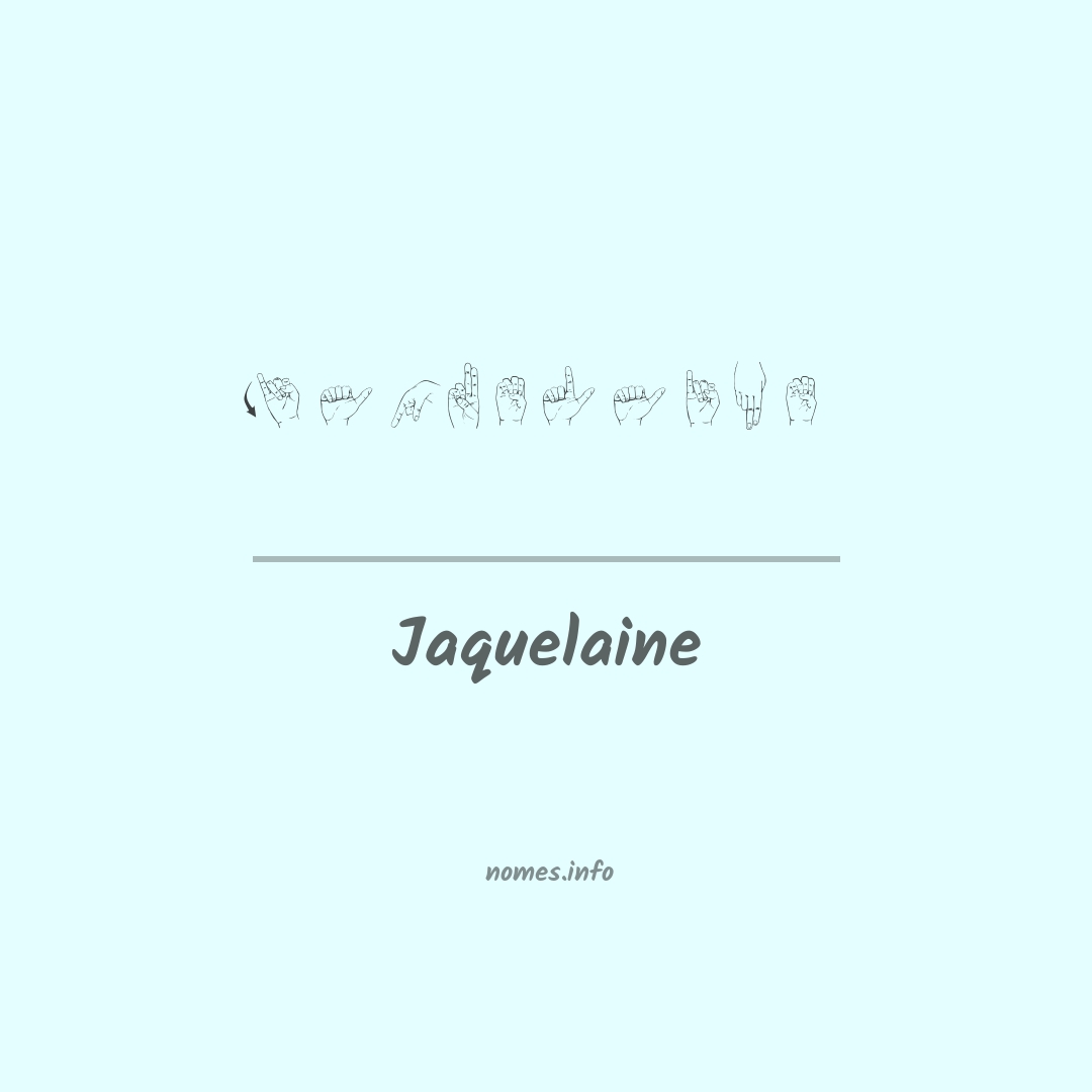 Jaquelaine em Libras