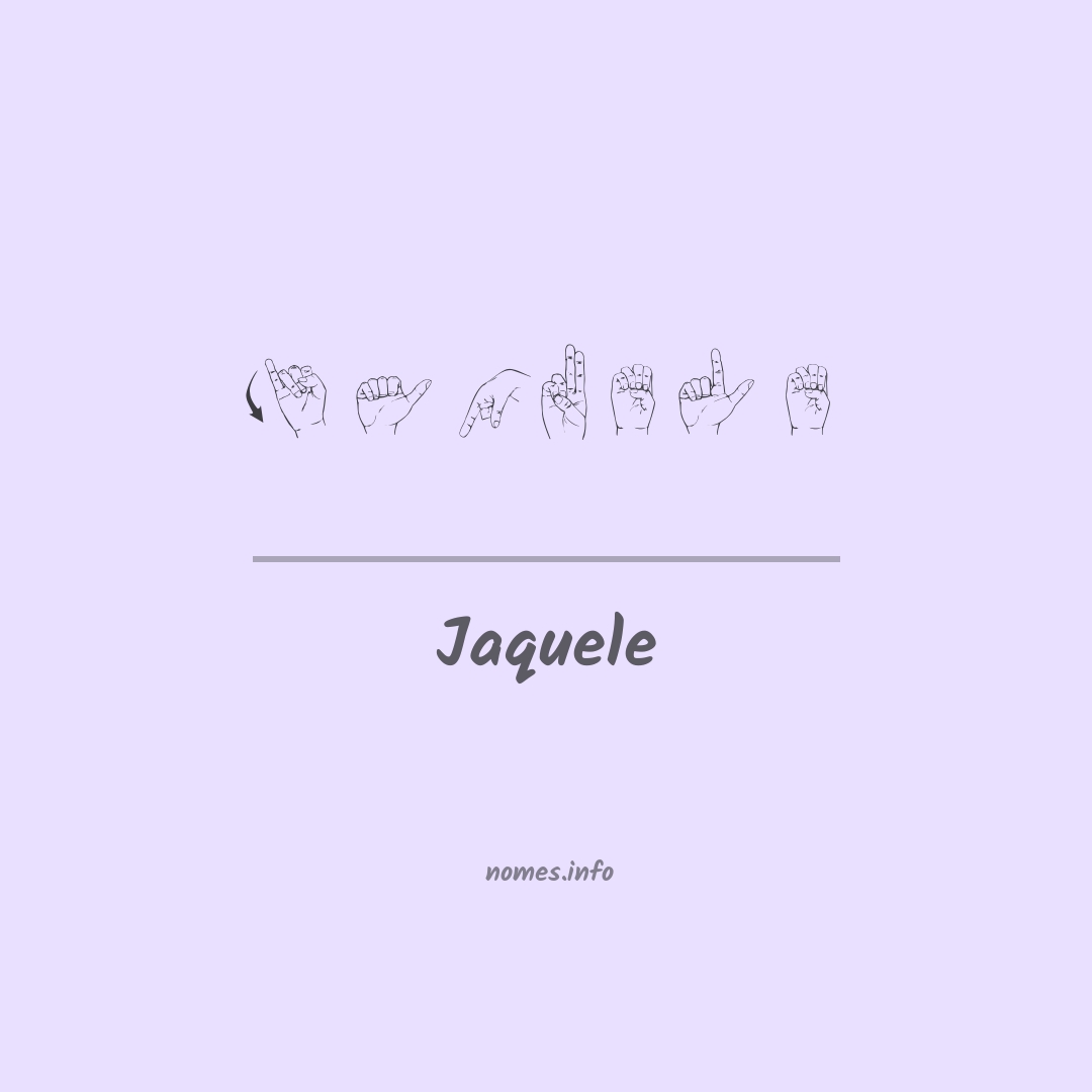 Jaquele em Libras