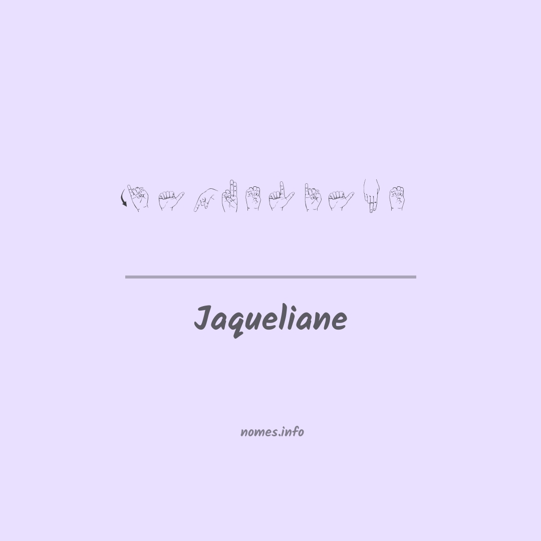 Jaqueliane em Libras
