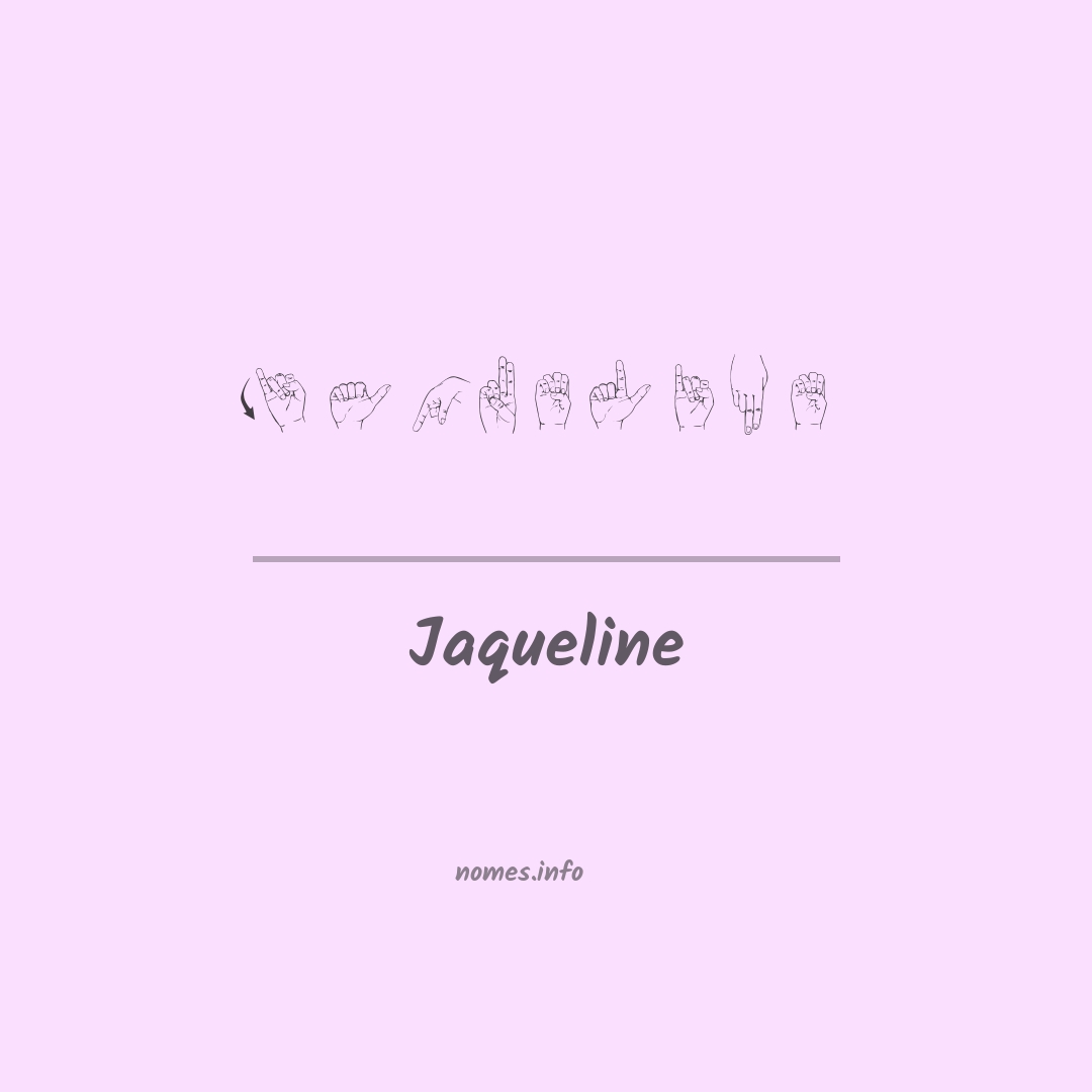 Jaqueline em Libras