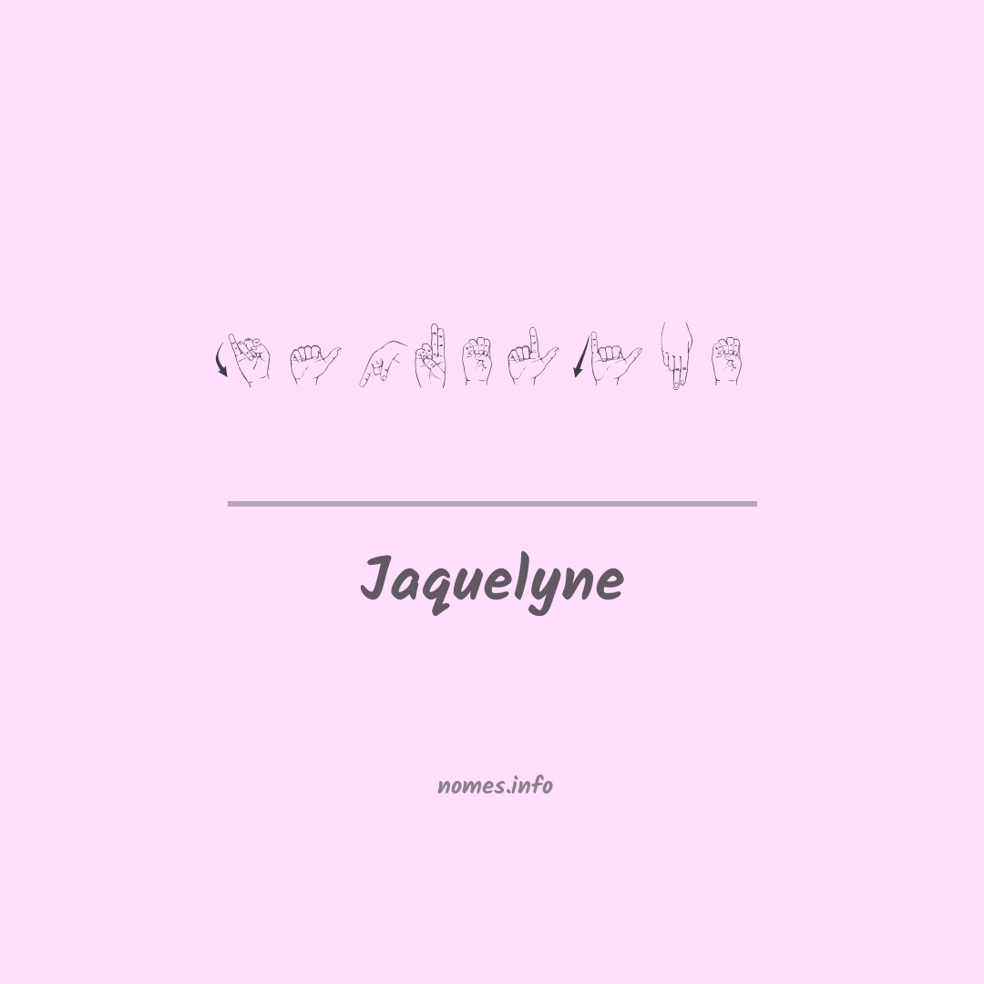 Jaquelyne em Libras