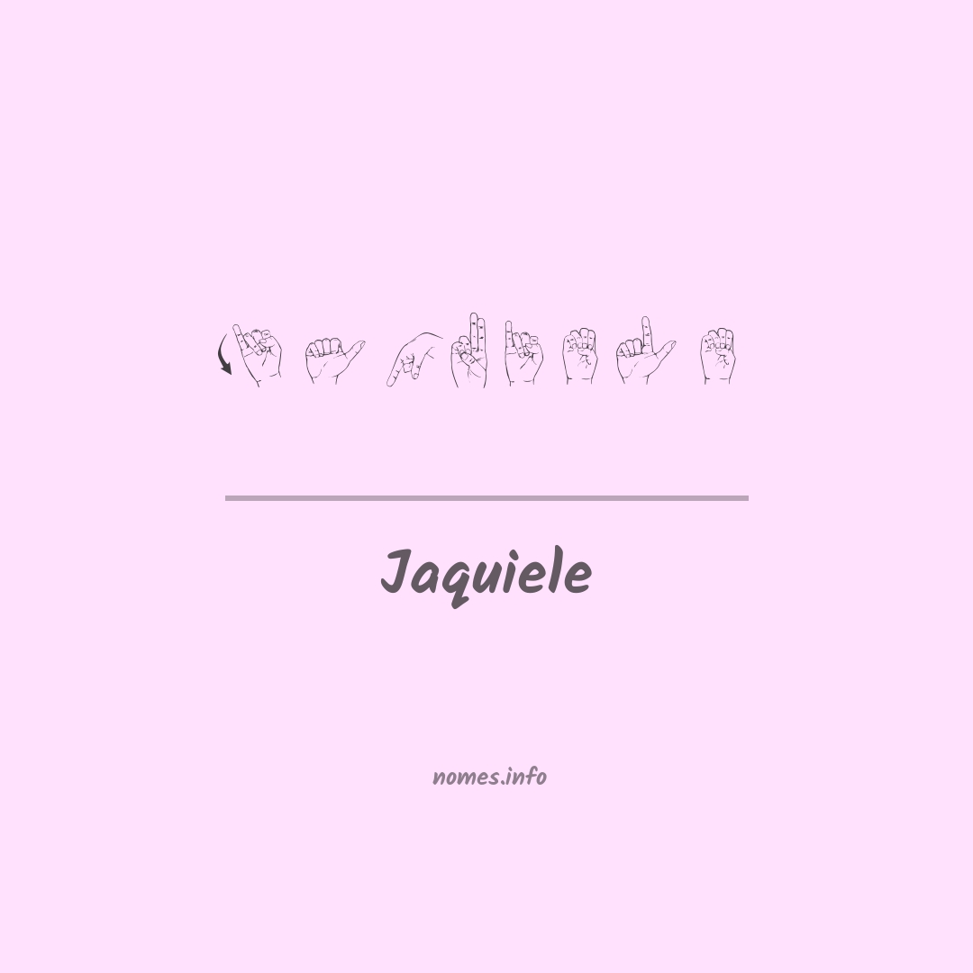 Jaquiele em Libras