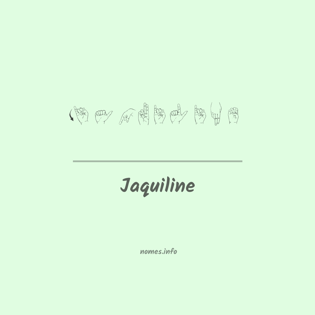 Jaquiline em Libras
