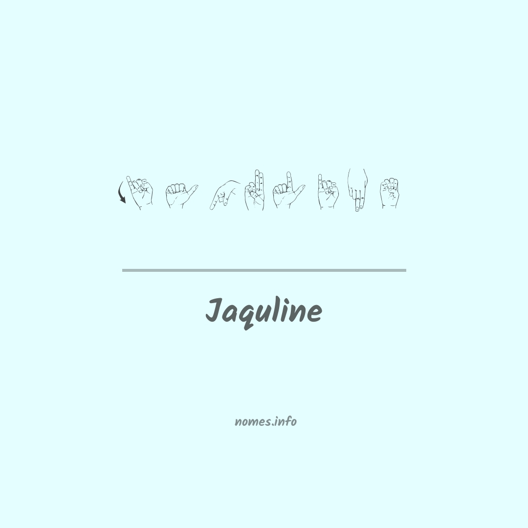Jaquline em Libras