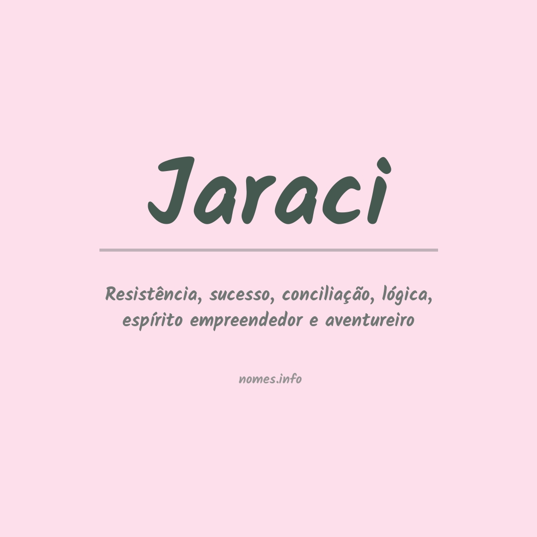 Significado do nome Jaraci