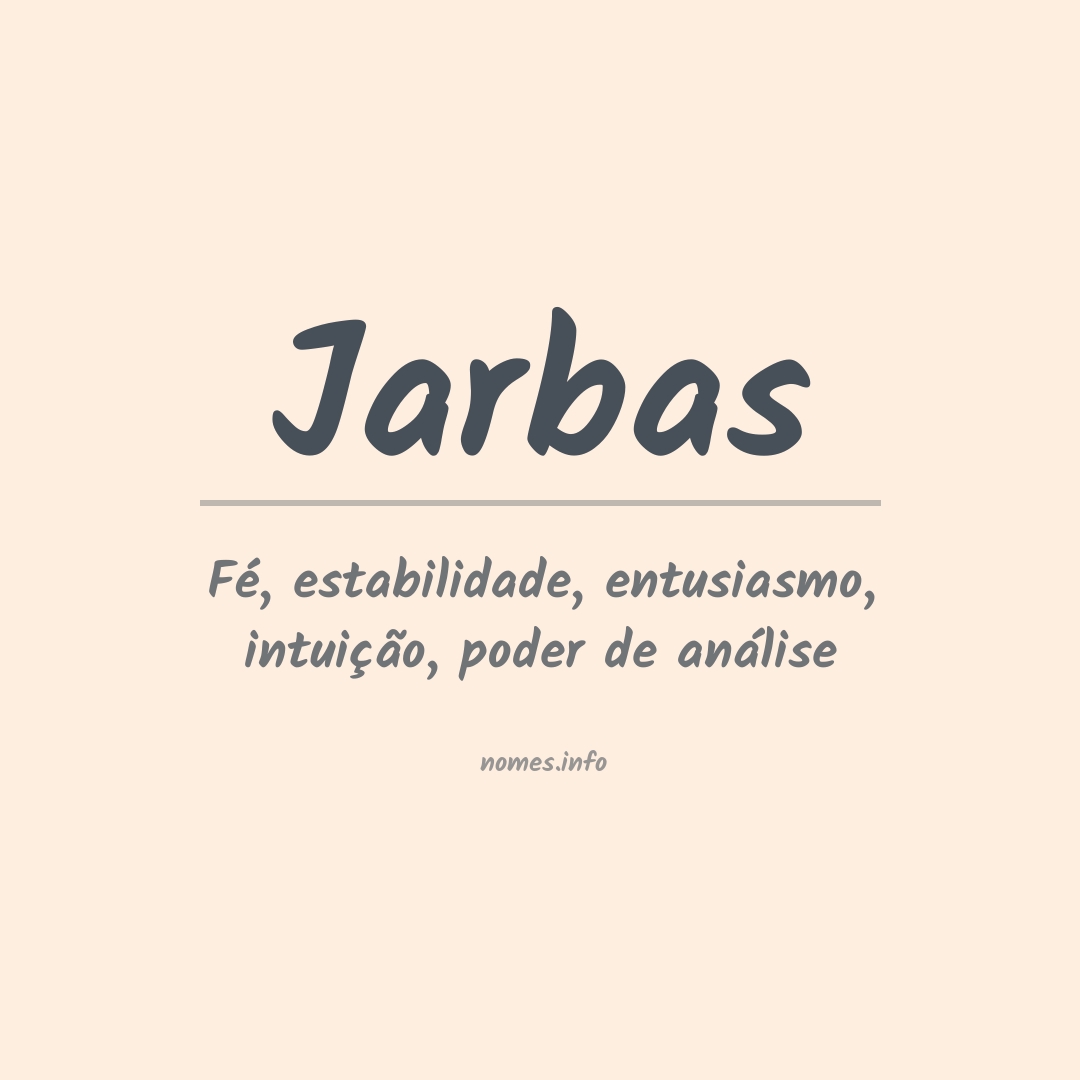 Significado do nome Jarbas