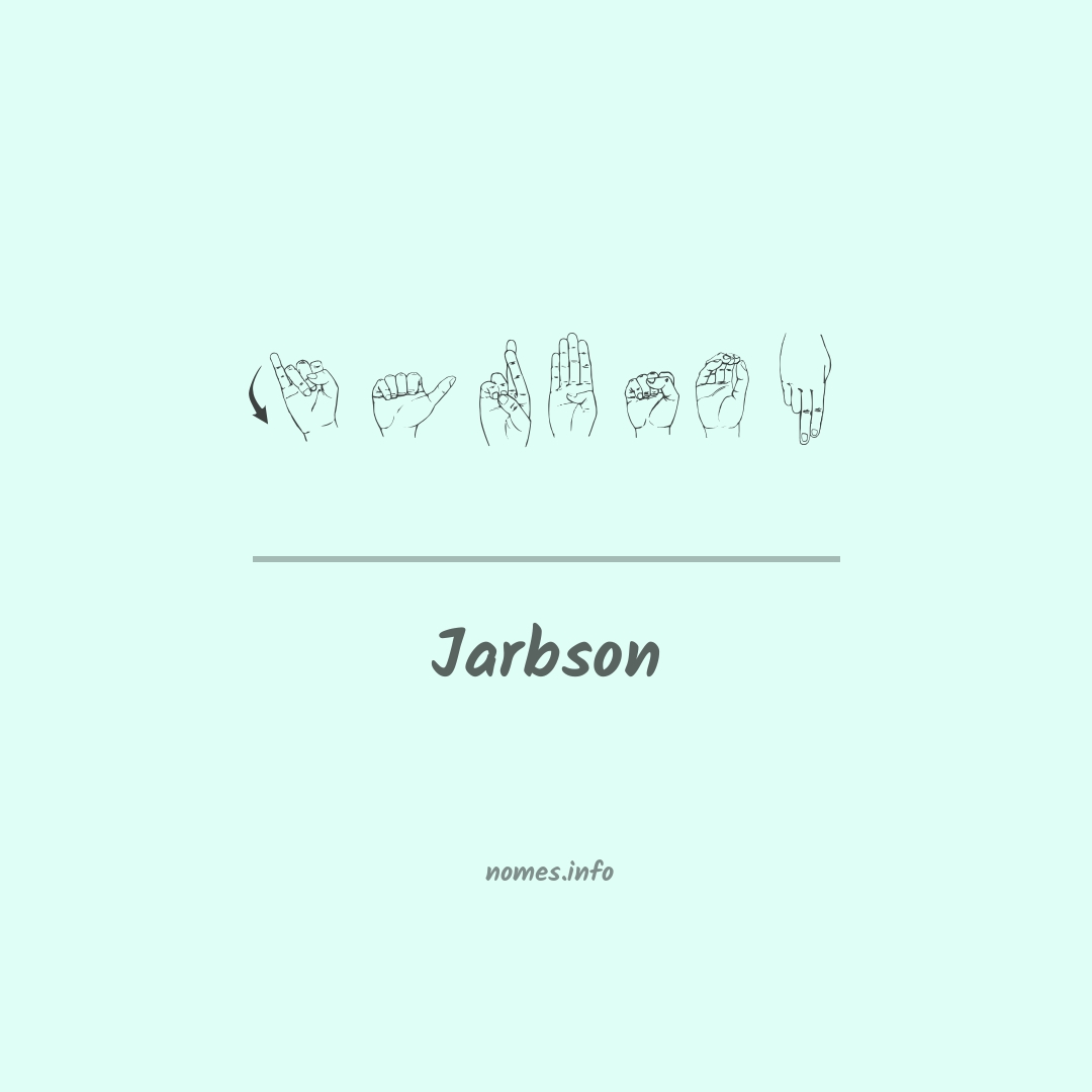 Jarbson em Libras