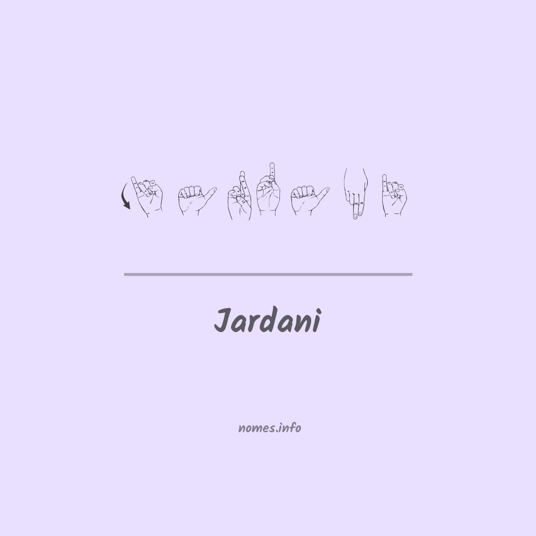 Jardani em Libras Jardani em Libras