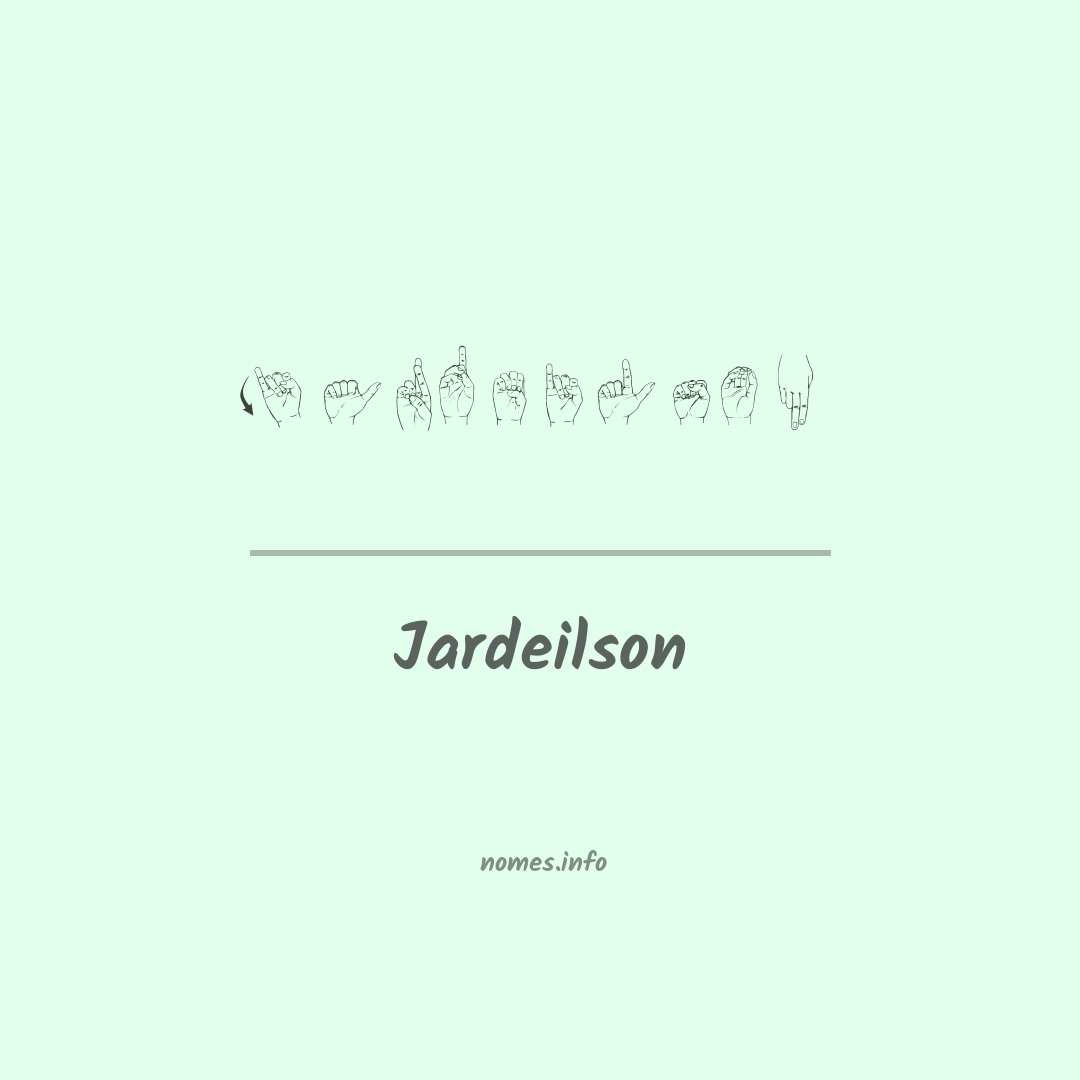 Jardeilson em Libras